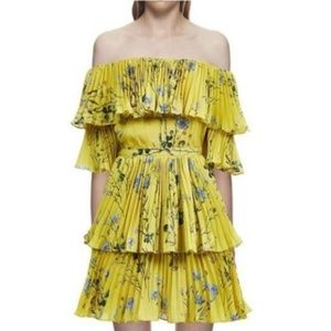 SP Floral tiered yellow dress - US2